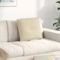 vidaXL Perna pentru spate Crem 50 x 19 x 45 cm țesătură