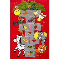 Covor Dreptunghiular pentru Copii, 300 x 400 cm, Rosu, Kolibri Model Sotron 11120/120