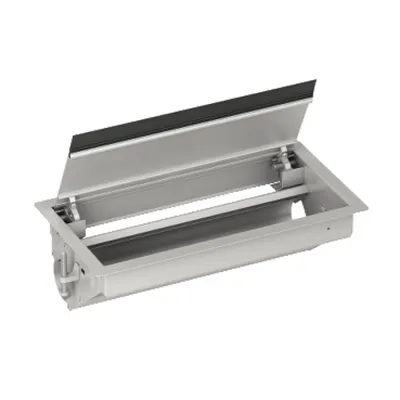 OptiLine 45, Doza de baza flip-up neechipata, pentru 6 aparate, aluminiu
