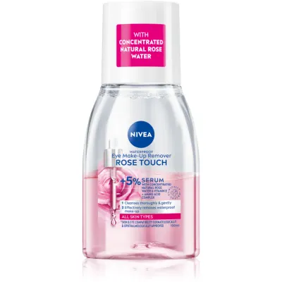 NIVEA Rose Touch demachiant in doua faze pentru ochi 100 ml