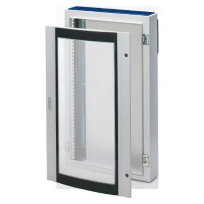Cvx Tablou Electric 160e - Surface-Mounting - 600x800x200 - Ip40 - With Curved Usa Sticla - With Extractable Frame- Grey Ral7035