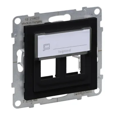 Adaptor Keystone dublu. Negru
