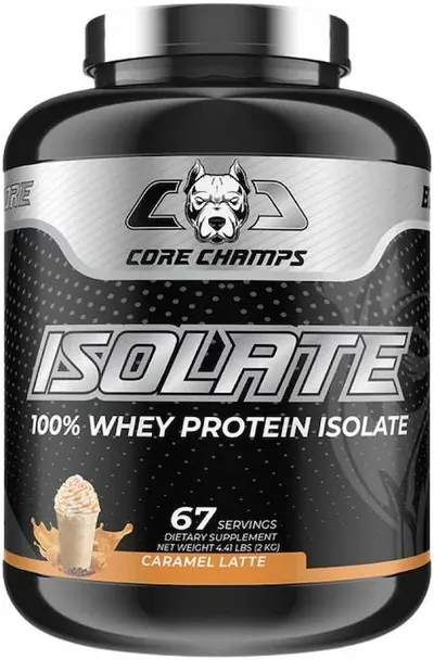100% Whey Isolate, caramel late, 2000 g, Core Champs by Kai Greene