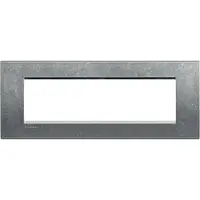Rama ornament 7 module Bticino Living Light LNA4807NA, gri natural