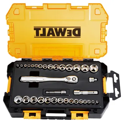 Set chei tubulare DeWALT - DWMT45034-0, 34 piese, 1/4'' și 3/8''