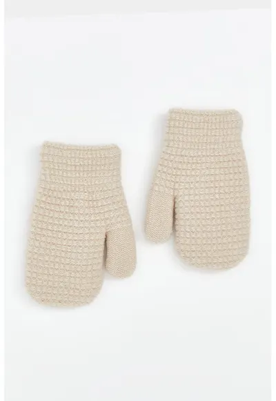 Manusi termoizolante cu captuseala din fleece - Bej deschis