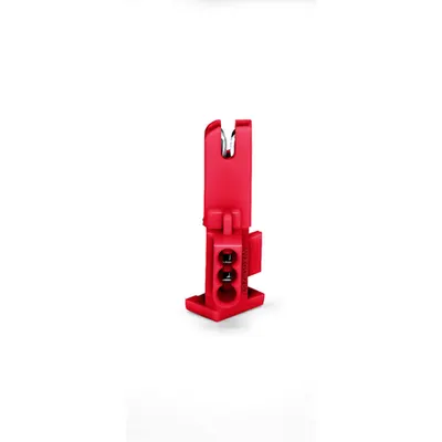 Socket module; 1-pole; red
