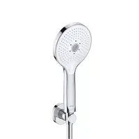 Set para dus Duravit UV0712001005, aparenta, 120 mm, 3 functii, suport/furtun, Crom lucios