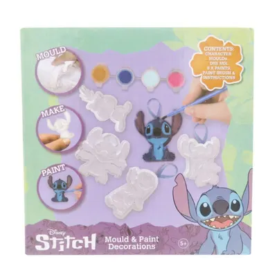 Trusă creativă Disney - Figurine din ipsos pentru colorat Stitch, 5 bucăți