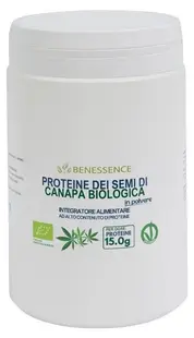 Proteină bio din cânepă, 500 g, Benessence