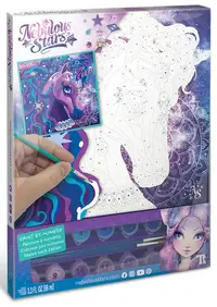 Desen după numere Nebulous Stars - Nebuloasă și unicorn