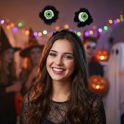 Coroniță de Halloween cu Ochi – Accesoriu Amuzant și Terifiant pentru Petreceri