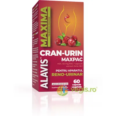Cran-Urin Maxpac (Confortul Aparatului Reno-Urinar) 60cps vegetale
