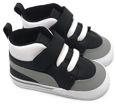 Pantofi pentru bebeluși Funny Baby - Premium, mărimea17, 4-8 luni, pantofi sport, negre