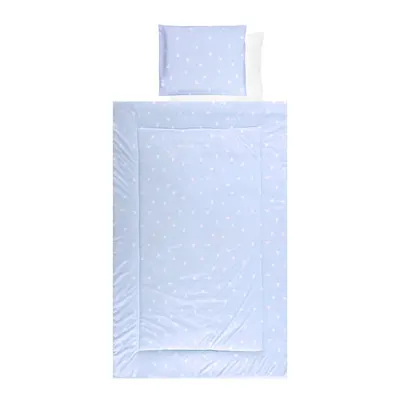 Set lenjerie pat 4 piese bumbac ranforce Train Blue