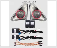 Lumini ambientale dedicate Mercedes-Benz C CLASS W206 2022-2025, RGB Acrilice 2 in 1 Statice cu efect RGB, Control din Aplicatie Bluetooth / Display original / Buton