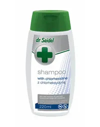 DR SEIDEL șampon cu clorhexidină câini infecții bacteriene și fungice 220 ml
