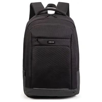 Ghiozdan compartiment laptop, urban black, 47x32x19 cm, Offishop