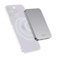 Baterie externa HINOVO MB1-5000 Magsafe Power Bank 5000mAh pentru iPhone, Incarcare Wireless, functie MagSafe, Atasare magnetica - Default Title