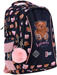 Ghiozdan școlar St. Right Teddy Bear - Cu 3 compartimente