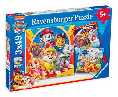 Puzzle Ravensburger din 3 х 49 piese - Paw Patrol