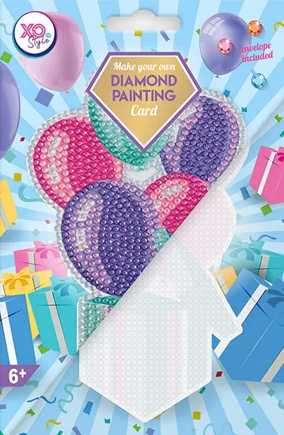 Set creativ Grafix - Felicitare cu margele, baloane