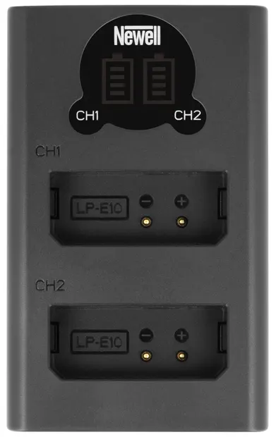 Încărcător Newell - DL-USB-C, LP-E10, 2 cuiburi