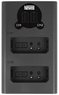 Încărcător Newell - DL-USB-C, LP-E10, 2 cuiburi