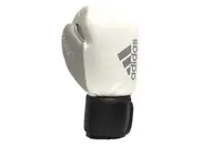 Mănuși de box din piele Adidas Hybrid 200 albe