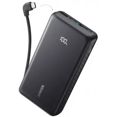 Baterie Externa Anker Zolo, 20000mAh, 22.5W, QC + PD, 1 x USB-A - 2 x USB-C, Neagra A110EH11