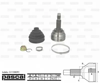 Cap planetara spre roata (29z 36z 56mm) NISSAN MURANO I, MURANO II, QASHQAI I, X-TRAIL; RENAULT KOLEOS I 1.6D 2.0D 3.5 dupa 2003