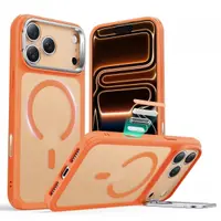 Husa MagSafe pentru Apple iPhone 17 Pro, ESR, Classic Hybrid Kickstand Slide, Portocalie Satinata