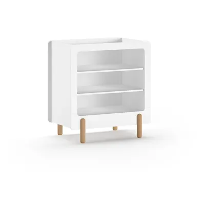 Comodă de copii albă cu masă de schimbat 88x95x57 cm Smile – Vipack