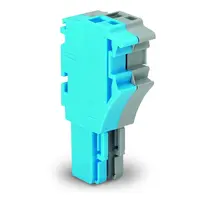 1-conductor female plug; 2.5 mm²; 2-pole; 2,50 mm²; green-yellow/blue/gray