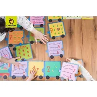 Puzzle - Trenuletul Cifrelor Cu Efect Tactil, Montessori