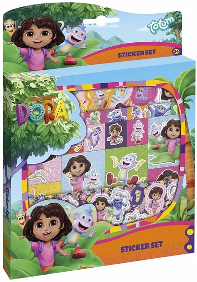 Set de stickere Totum - Dora The Explorer, 4 piese