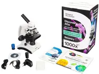 Microscop digital Levenhuk - Discovery Atto Polar, cu carte, alb