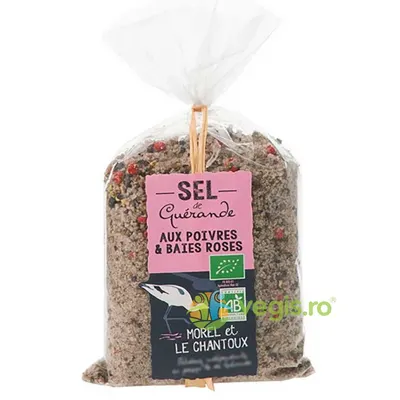 Sare de Mare cu Piper si Boabe de Piper Roz Ecologica/Bio 250g