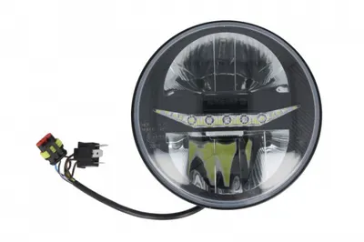 Far stanga dreapta (LED, 12V, functii lumini: Lumina zi, Lumina faza scurta, lumini pozitie, culoare insert: negru, diametru: 169 178mm) potrivit CHEVROLET CAMARO 09.68