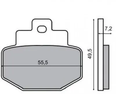 Placute frana spate Piaggio Hexagon