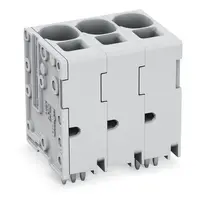 PCB terminal block; 16 mm²; Pin spacing 10 mm; 6-pole; Push-in CAGE CLAMP®; 16,00 mm²; gray