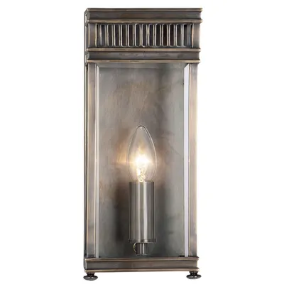 Corp de iluminat decorativ pentru exterior, Holborn 1 Light Half Lantern Small – Dark Bronze