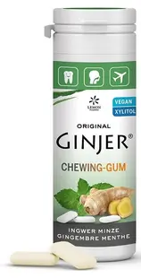 Gume de mestecat cu ghimbir și mentă, 20 bucăți, Lemon Pharma