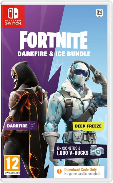 Pachet Fortnite Darkfire și Ice - Cod în cutie (Nintendo Switch)