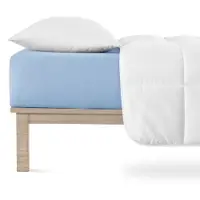 Cearceaf albastru din jerseu cu elastic 180x200 cm Boxspring – Andrea Simone