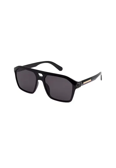 Ochelari de soare aviator Gabriella - Auriu/Negru