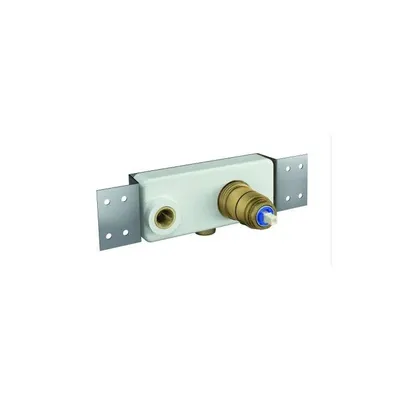 Corp incastrat Duravit GK1900002000, pentru baterie monocomanda, lavoar basic 2 gauri, montare pe perete, racorduri 1/2
