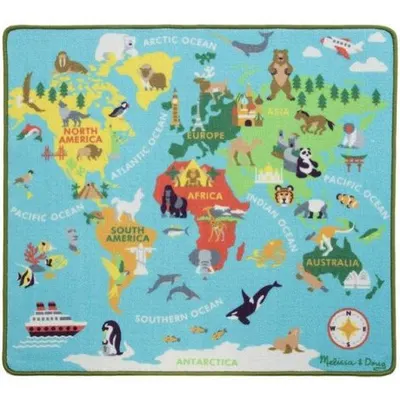 Covor de joaca Harta Lumii - Melissa & Doug