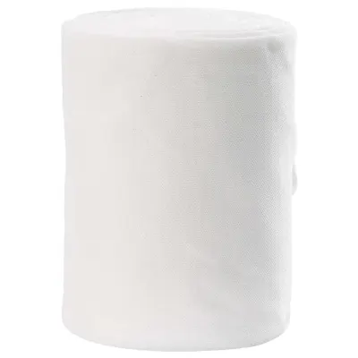 vidaXL Teava de Drenaj Alb 16 x 1000 cm Țesătură