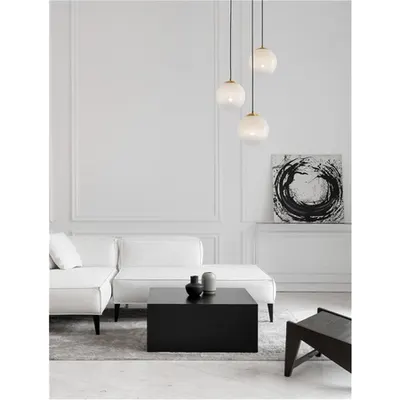Lampa suspendata VITA Alama aurie Metal Gradient Alb Sticla LED E27 3x12 Wat 230 Volt IP20 Fara bec
